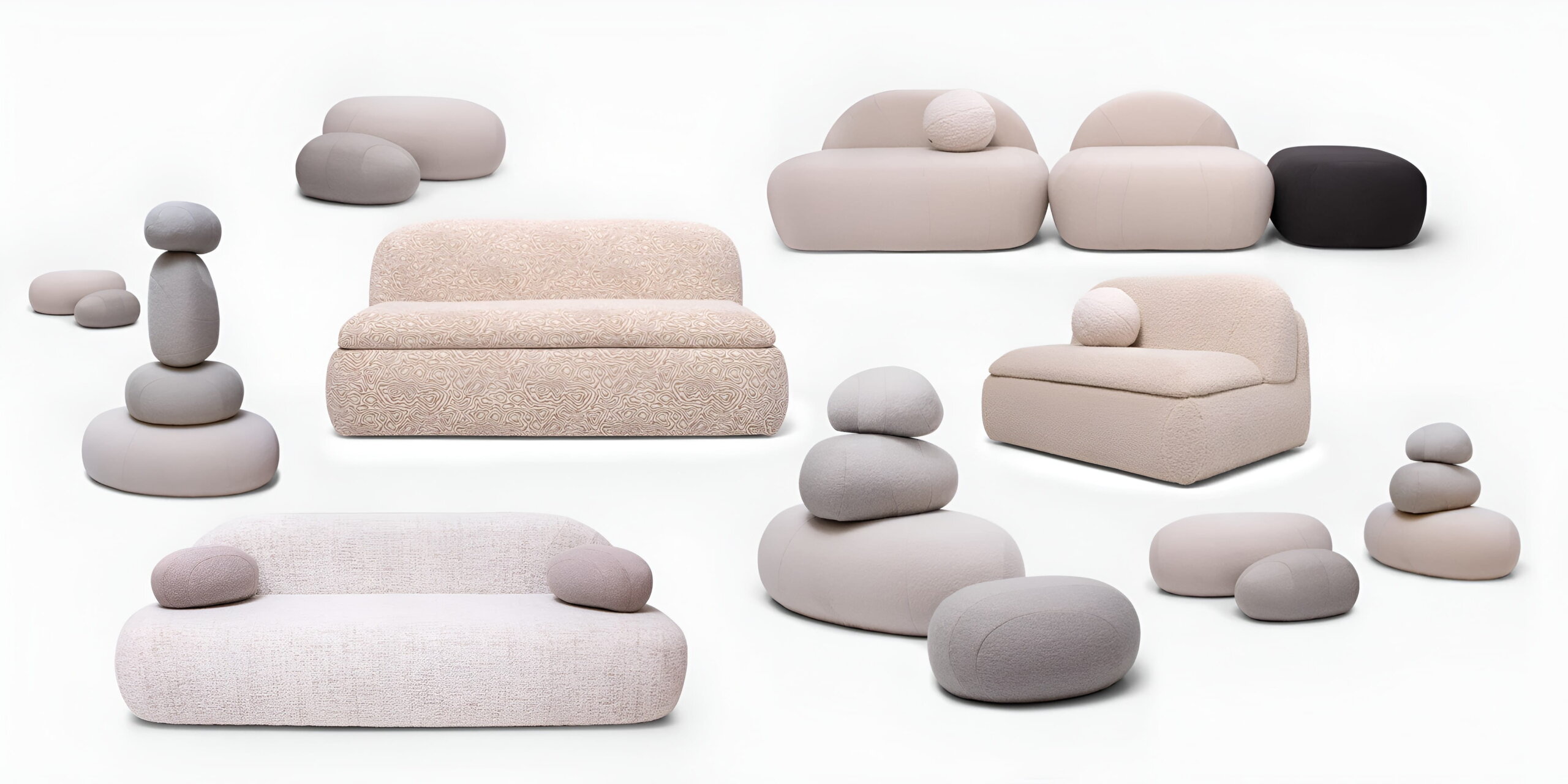 casual solutions stone pouff sofa